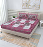 100% Cotton Bedsheet for Double Bed Queen Size with Pillow Cover Set, 220 TC