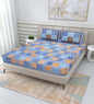 100% Cotton Bedsheet for Double Bed Queen Size with Pillow Cover Set, 220 TC