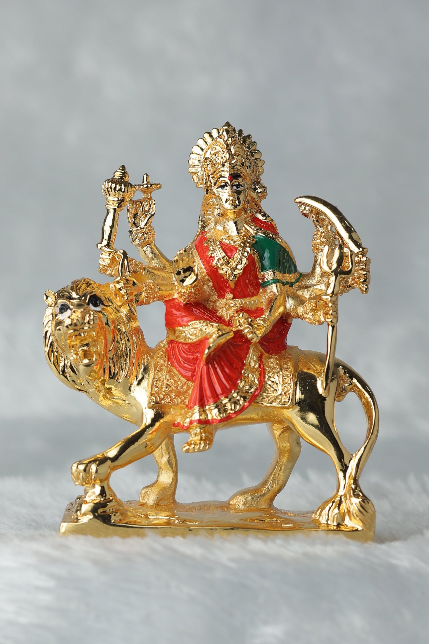 Shera Vali Mata God Idol || Gold Plated Shera Vali Mata