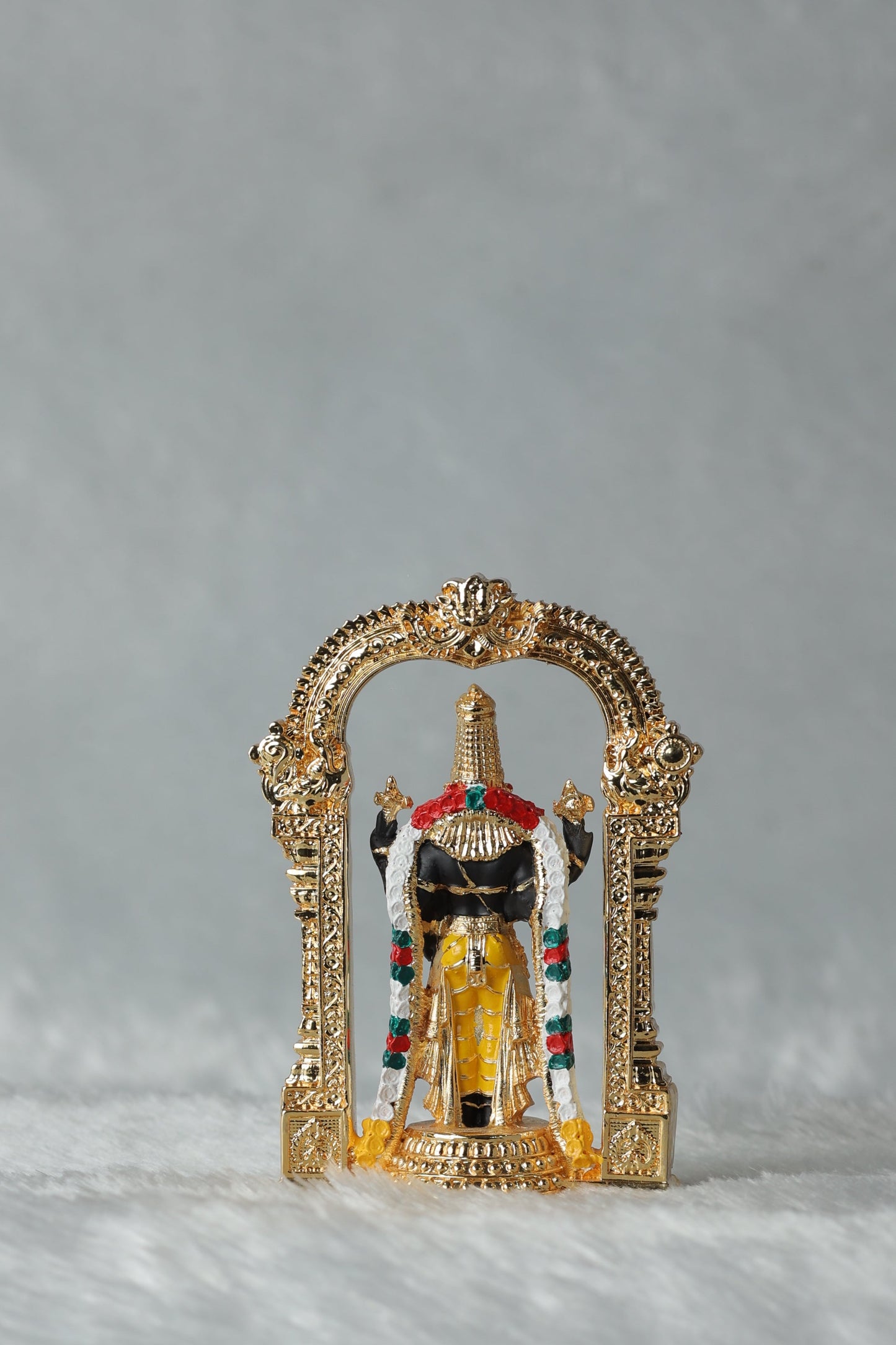 Gold Plated Aarch Tirupati Balaji , Laxmi and Padmavati