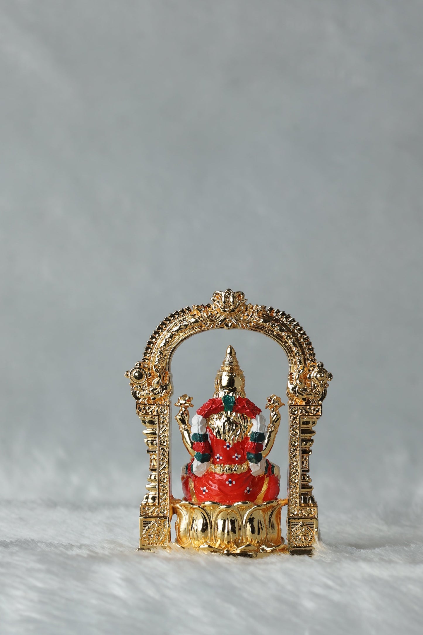 Gold Plated Aarch Tirupati Balaji , Laxmi and Padmavati