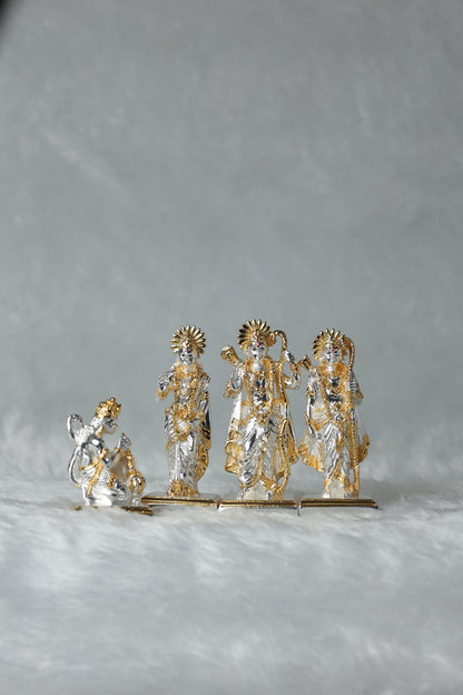 Gold and Silver plated Ram Darbar( Ram,Laxman,Sita ji and Hanuman Ji)|| Ram Darbar