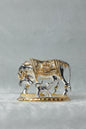 Gold and Silver plated Kamdhenu cow calf || Cow And Calf