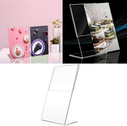 Clear Acrylic A6 Display Stand | Perfect tool for Presenting Important Documents | SIZE : A6 (4 x 6 Inch )